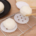 200Pcs/Set Round Dumplings Mat Steamer Paper Non Stick Pads Baking Pastry Dim Sum Paper Under Steam Mat Kitchen Cooking Tools. 