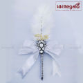 Nikah Pen with White Ostrich Feather Customize for Wedding Accessories. 
