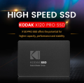 KODAK Sata3 SSD 2.5 inch 128GB Hard Drives Internal Solid State Drive 550MB/S For Laptops and Desktops. 