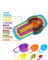 Cooking Measuring Spoons and Cups, Baking Measuring Spoons and Cups, Measuring Spoons, Measuring Cups - Set of 6. 