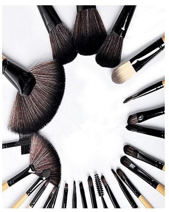 24pcs%20Makeup%20Brush%20Set,%2024%20Professional%20Makeup%20Brushes%20Kit%20Wooden%20Handle%20With%20Leather%20Pouch%20(Black)%20-%20Image%204