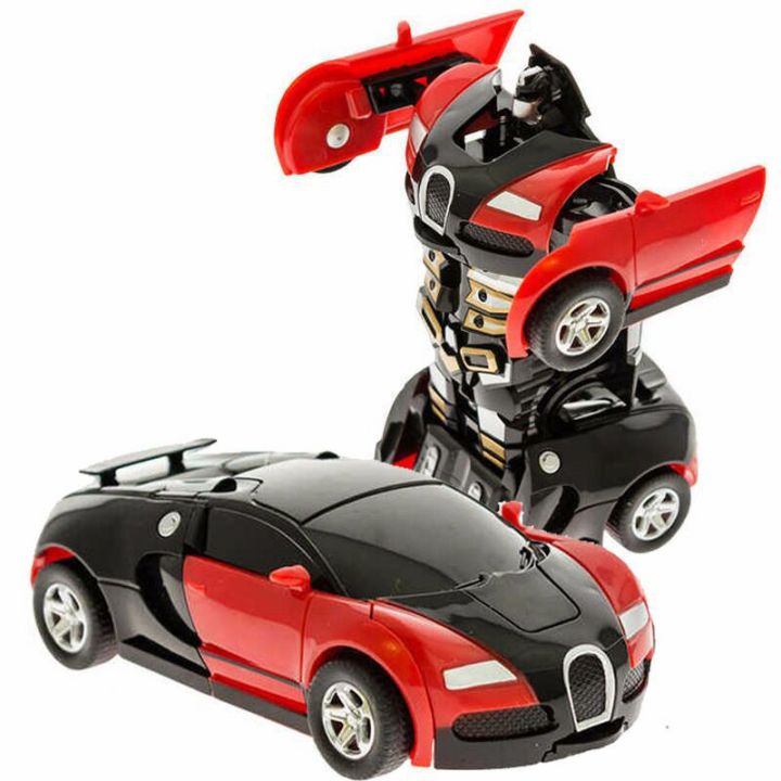 New Arrival One-key Deformation Car Toys Automatic Transform Robot Plastic Model Car Funny Toys For Boys Amazing Gifts Kid Toy