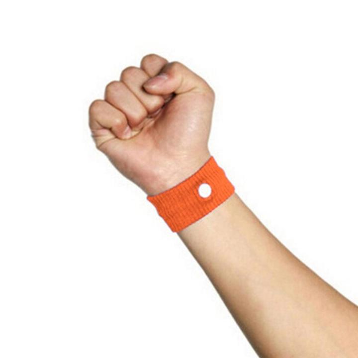 【KuaKe Mall】Wrist Band Anti Nausea Motion Sea Sick Ship Plane Cotton Adjustable Travel Reusable