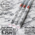 Marble Sheet - Marble Sheet Sticker - 60cm x 100cm/200Cm Marble Sheet Texture Design PVC Waterproof Self adhesive Wallpaper Sticker sheet Furniture New Skin Kitchen Cabinet Paper Stickers sheet Oilproof Table top Sticker sheet By F&e. 