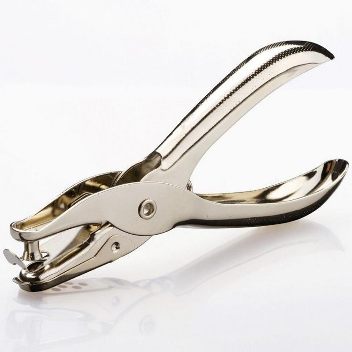 1 Pc Metal 6mm Pore Diameter Punch Pliers Single Hole Puncher Hand Paper Scrapbooking Punches 1-8 Pages Paper Hole Puncher-Tool