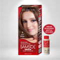 Samsol Hair Colour - 4 Light Brown - 50ml - Non Metallic Dye. 