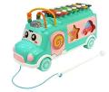 Music Bus Toys Instrument Knocking Piano Xylophone Lovely Beads Blocks Sorting Shape Sorter Learning Educational Baby Toys for Kids. 