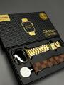 Haino Teko G8 Max Golden Chain Bluetooth Calling Watch 8 Smartwatch. 
