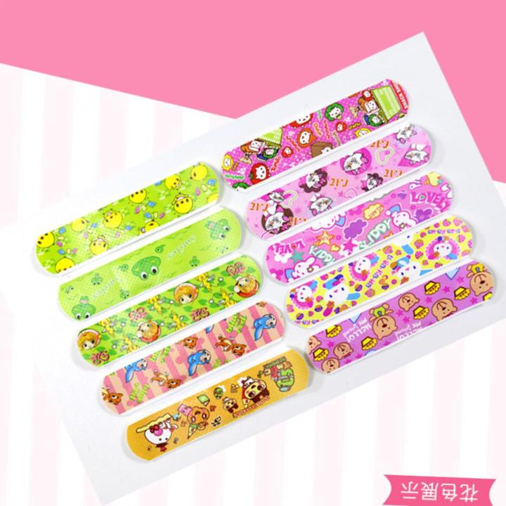 Cute Cartoon Kids GIRLS Band-Aid Waterproof Breathable Sticker Adhesive Bandages Antibacterial hemostatic Hypoallergenic for First Aid Emergency Plaster