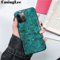 Protect Cover For iPhone 11 Pro Case Luxury Emerald marble Fashion Female Lady Rhinestone Phone Cases For iPhone 11 Pro Back Cover For girls and Boys. 