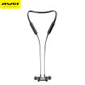 AWEI G20BL - Dual Drives Neckband True HiFi Wireless Bluetooth Sport Earphones IPX4 Waterproof Noise cancelling Magnetic. 