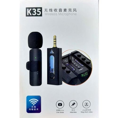 K35 Single Dual Wireless Microphone for Android Mobiles & iOS Phone ...