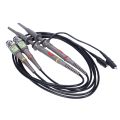 Slide switch Oscilloscope Probe-2 X Probe 
2 X Protective Cap 
4 x Color ring 
1 x Regulating Rod 
1 x User Manual-As shown. 