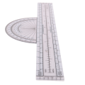 Aviation Navigation Plotter Plastic Flight Plotter Premier Fixed Plotter with WACCharts, Flight Planning Tools for Pilots, for Students. 