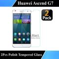 Pack of 2 - Huawei Acend G7 Tempered Glass Screen Protector Polish Glass Premium Quality Glass For Huawei G7. 