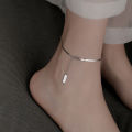 Charm Silver Stainless Steel Snake Chain Anklet For Women Jewelry Foot Chain QUANYIN. 