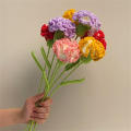 Hand-Knitted Crochet Carnation Flower Bouquet: Perfect Gift for Mum, Perfect for Weddings & Parties. 