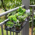 One Piece Balcony Railing Shelf Flower Pot Stand Rack, 23.5 Inches. 