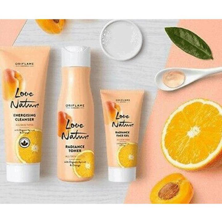 Love Nature Facial Set with organic orange & apricot