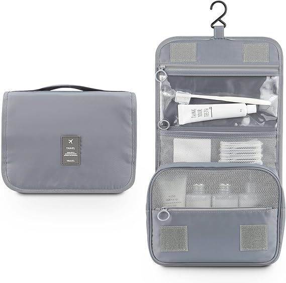 CHINONE Multi-compartment Makeup Organizer Bag Waterproof Toiletry Pouch Portable Hanging Cosmetic organizer Large Capacity Washable Durable for Travelling and Gift Item