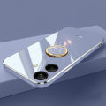 New Phone Case For Samsung Galaxy A05 Cover Soft Plating Antioxidant Clear Ring holder stand For Galaxy A05 Case. 