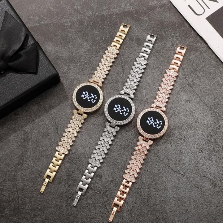 Diamond%20Touch%20Screen%20LED%20Watch%20for%20Ladies%20%E2%80%93Jewellery%20For%20Girls%20Style%20in%20Stainless%20Steel%20Chain%20Digital%20Wristwatch%20for%20Women's%20%E2%80%93%20Stylish%20Fashion%20Watch%20For%20Girls%20With%20Bracelet%20in%20Silver%20Stone%20Round%20&%20Square%20Dial%20Shape%20For%20Gift%20-%20Image%208
