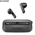 BlitzWolf BW-FPE1 TWS bluetooth Earphone 1.7CM Ultra Thin Portable Earbuds 13mm Large Driver HiFi Stereo ENC Dual Mic Half in Ear Headphone - Black. 