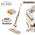 KLING Flat 360 Spin Mop Double Side with Automatic Squeeze for Multiuse Home Cleaning - Self Wringing Double Sided Lazy Mop. 