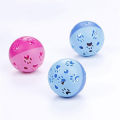Cat Plastic Ball with Jingle Bell Toy Funny Interactive Plush Pet Kitten Chewing Claws Thumb Bite Mint For Cats Teeth - PS433 - PS-TO. 