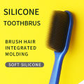 【HOT】 Nano Silicone Toothbrush 4 Packages Adult Specific Toothbrush Suitable For People With Sensitive Gums. 