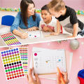 Papers Office Coding Color Classroom Dot Circle Glitter. 