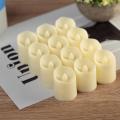 Flameless led Candles / Led Flameless Tea Light Candles, Battery Operated Non Flickering 4cm Candles  Birthday &Wedding  Decoration. 