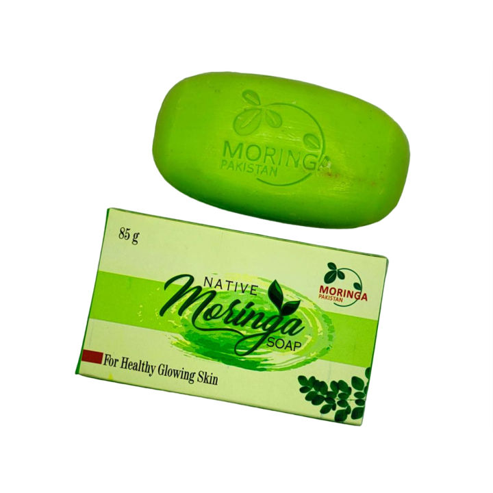 Moringa Organic Natural Soap - 85Gm for Replenish ,Cleanse Skin, Reduce Scars and Acne