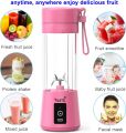 OASIS BLUE Mini Jucier Machine - USB Rechargeable Mini Portable Juicer Blender with 6 Blades - Personal Size Power Mixer for Fresh Fruits, Shakes, and Smoothies - Food Grade 380ml Water Bottle - Ideal for Gym, Outdoor Use - Portable Juicer Cup. 