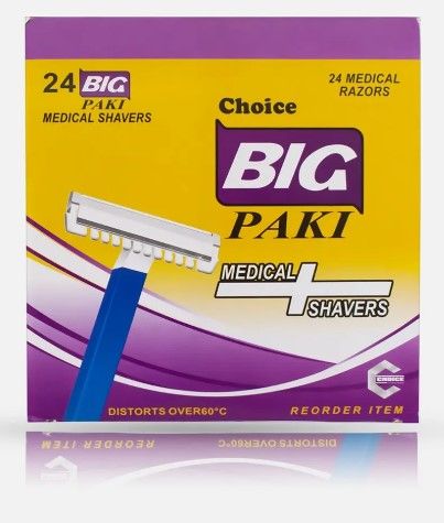 Pack Of 24 PCs Big Paki Shavers Razorz