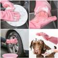 Reusable Silicon Multipurpose Magical Dish Washing & Cleaning Gloves With Scrubber. 