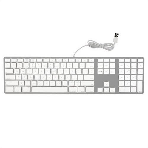 Majic%20apple%20keyboard%20in%20white%20color%20with%20two%20ports%20and%20Numeric%20Keypad%20for%20Mac%20models%20with%20silicon%20Keyboards%20Just%20like%20new%20-%20Image%205
