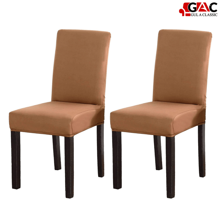 Fitted Chair Covers - Pack of 6 - Dust Proof - Stretchable - Cotton Jersey