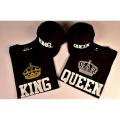 Couples King and Queen T-Shirts and Caps. 