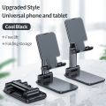 Adjustable Foldable Mobile and Tablet Stand Metal Rod Compact Desk Holder. 