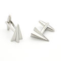 Men's Paper Plane Cufflinks Quality Brass Material Silver Color Cute Cuff Links Wholesale Retail. 