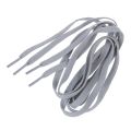 4X Trainers Plastic Tips 52.4 Long Grey Flat Wide Shoe Laces Strings. 