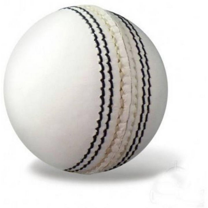Indoor Rubber Cricket Ball - White - 70gm