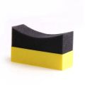 6Pcs Tire Contour Dressing Applicator Pads Gloss Shine Color Polishing Sponge Wax. 