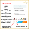 Stretchable Jersey 1, 2, 3, 5, 6 , 7 Seater Sofa Cover Elastic Fitted Solid Color  Comfortable Couch Cover | Universal Fit. 
