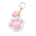 Mini Fidget Toy Lovely Portable Funny Cat Paw Push Fidget Game Keychain for Children. 