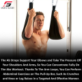 Sports Factory Ab Straps for Men & Women Abdominal Muscle Builder Slings for Home Gym Pull Up Bar Core Abs Strength Trainer Stimulator Fitness Exercise Workout Equipment. 