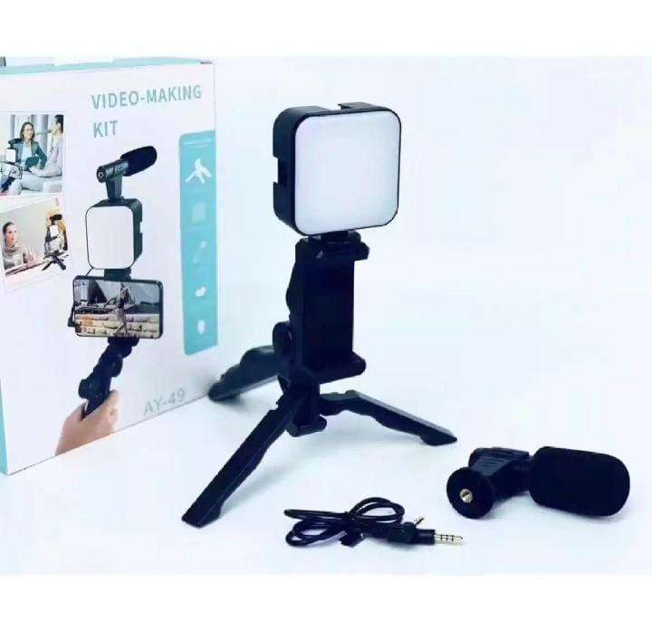 Vlogging%20Video%20Making%20Kit%20For%20Mobile%20Phones%20-%20Model%20AY-49%20-%20Tripod%20Kit%20With%20Microphone%20And%20Light%20-%20Flexible%20Tripod%20-%20All%20in%20One%20-%20Better%20Sound%20And%20Lighting%20Indoors%20or%20Outdoors%20by%20POCKET%20FANCY%20STORE%20-%20Image%206