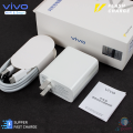 Vivo Original i44W Flash Adapter With 4A USB A to Type C Data Cable | Vivo 44W Super Fast  Dual Engine Charging Adapter Original | Vivo 44w Flash Charger price | Vivo 44W Flash Chager for Vivo_V20 Se V19 V20 V23 V23e V21 V21e V17 Pro X50 Pro X60. 