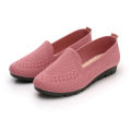 Summer Flying Weaving Women's Mesh Breathable Old Beijing Cloth Soft Sole Mom Casual Fashion Trend Embroidered Shoes. 
